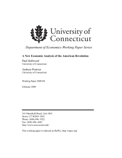 Department of Economics Working Paper Series