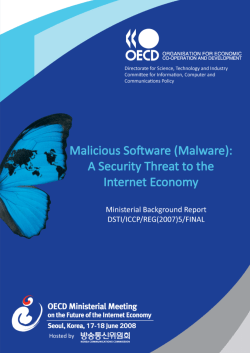 Malicious Software (malware): A security threat to the