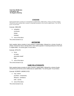 antonyms same relationships