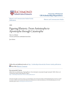 Figuring Rhetoric: From Antistrophe to