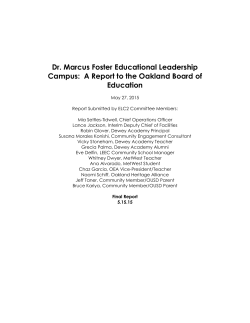 Dr. Marcus Foster Educational Leadership Campus