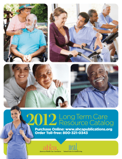 Purchase Online: www.ahcapublications.org Order Toll