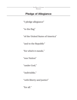 Pledge of Allegiance