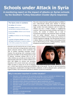 Schools under Attack in Syria