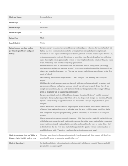 Clinician Name Jessica Roberts Patient Age 5