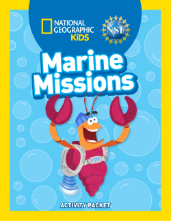 activity packet - Monterey Bay Aquarium