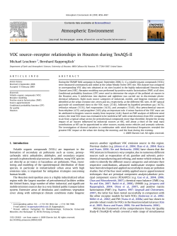 VOC source-receptor relationships in Houston during TexAQS-II