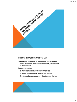 Motion systems - Ms. De Wolf`s Class Page