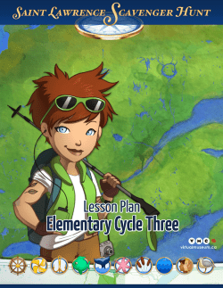 Elementary Cycle Three - Destination Saint