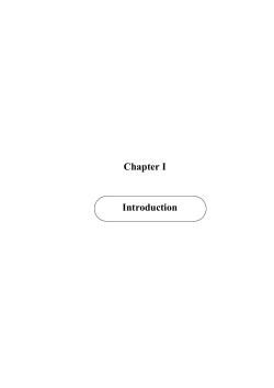 Chapter I Introduction - Shodhganga