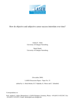 How do objective and subjective career success interrelate