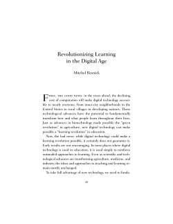 Revolutionizing Learning in the Digital Age