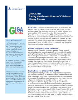 GIGA-Kids: Tracing the Genetic Roots of Childhood Kidney Disease
