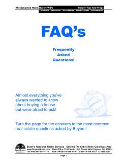 To - Buyer`s Resource Realty Services