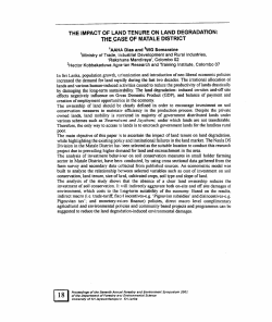 the impact of land tenure on land degradation