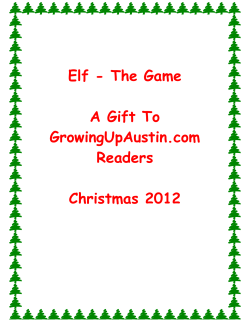 Elf - The Game A Gift To GrowingUpAustin.com Readers Christmas