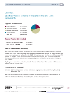 Grade 1 Mathematics Module 1, Topic F, Lesson 21