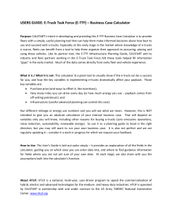 USERS GUIDE: E-Truck Task Force (E
