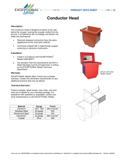 Conductor Head - EXCEPTIONAL Metals