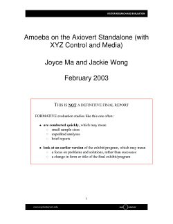 Amoeba on the Axiovert Standalone