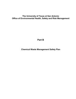 Chemical Waste Management Safety Plan