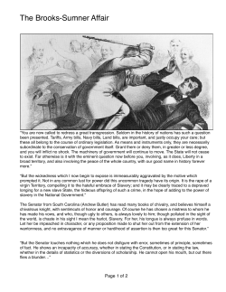 Brooks-Sumner Affair Handout