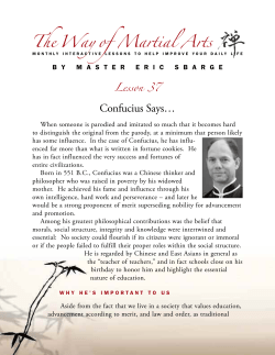 The Way of Martial Arts Confucius Says&hellip;