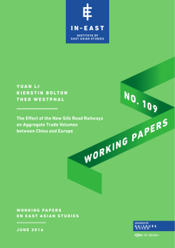 no. 109 WoRKInG PAPERS - an der Universit&auml;t Duisburg