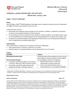 abatacept - Harvard Pilgrim Health Care