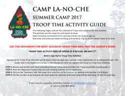 USE THIS DOCUMENT FOR MOST ACCURATE TROOP TIME INFO