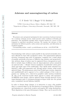 Adatoms and nanoengineering of carbon
