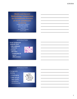 9:30 a.m. Media and Harvest Methodology Comparisons for