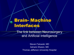 Brain Machine Interfaces