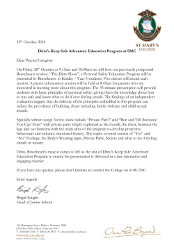 14th October 2016 Ditto`s Keep Safe Adventure Education Program