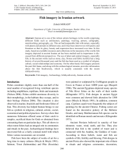 Fish imagery in Iranian artwork - Iranian Journal of Ichthyology