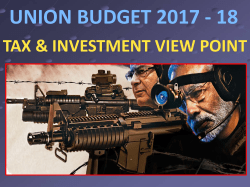 Budget Presentation