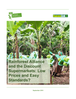 Rainforest Alliance and the Discount