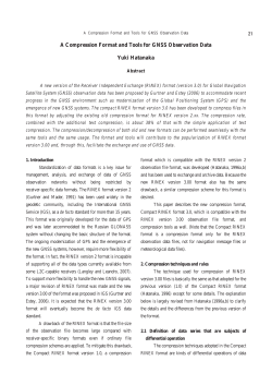 A Compression Format and Tools for GNSS Observation Data Yuki