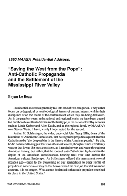 "Saving the West from the Pope": Anti-Catholic