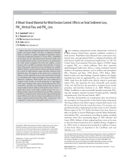 A wood-strand material for wind erosion control