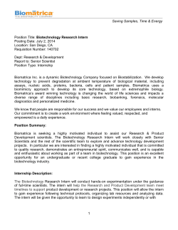 biotech research assistant