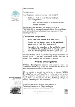 Wildlife Investigators!!