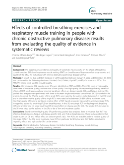 Effects of controlled breathing exercises and