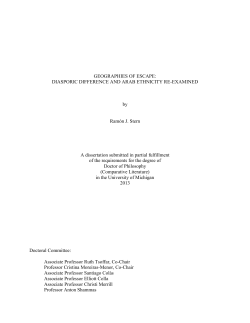 GEOGRAPHIES OF ESCAPE: DIASPORIC