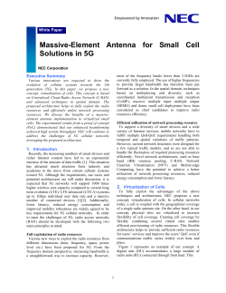Massive-Element Antenna for Small Cell Solutions in 5G