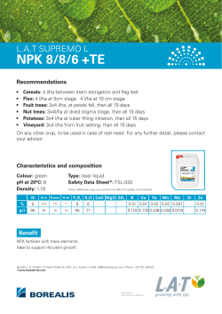 NPK 8/8/6 +TE - Borealis LAT