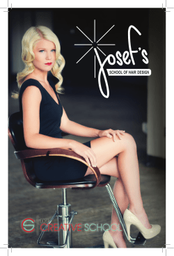 TABLE OF CONTENTS - Josef`s School of Hair Design
