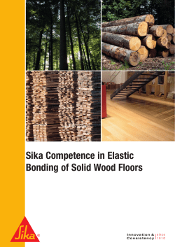 Sika Competence in Elastic Bonding of Solid Wood Floors
