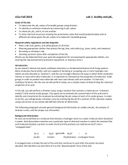 LS1a Fall 2014 Lab 1: Acidity and pKa