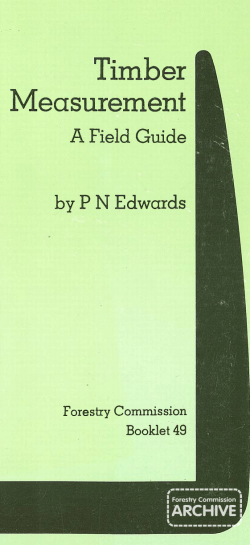 Timber measurement - Forestry Commission